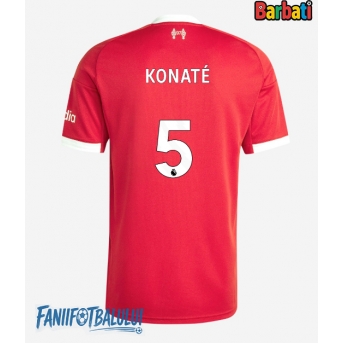 Liverpool Ibrahima Konate #5 Tricou Fotbal Replică 2025-26 Barbati Acasa